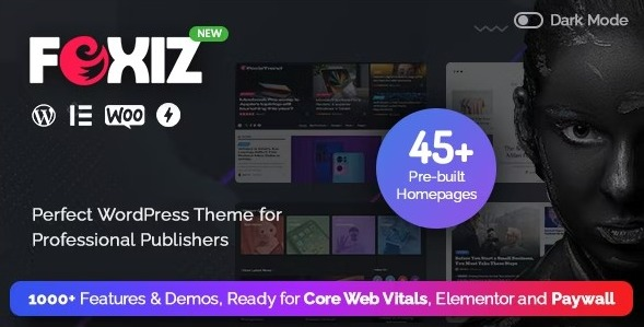 Foxiz v2.0.1 已激活汉化版 – WordPress 新闻和杂志主题